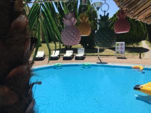 The swimming pool at or close to Helena Stúdió Apartman