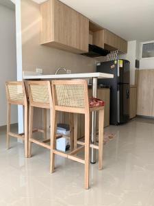 Una cocina o zona de cocina en Apartamento Punta Gaira