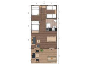Půdorys ubytování Szálka Glamping