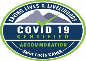 a logo for the county of could certified accommodation at Eden Crest Villa in Anse La Raye