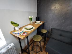 Predel za sedenje v nastanitvi Sunset soul apartment & sauna