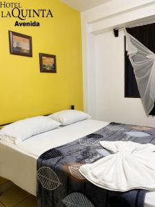 Ein Bett oder Betten in einem Zimmer der Unterkunft Hotel Quinta Avenida