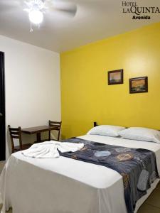 Ein Bett oder Betten in einem Zimmer der Unterkunft Hotel Quinta Avenida