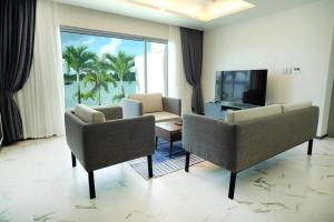 TV o dispositivi per l'intrattenimento presso Cube9 Resort & Spa 큐브9 리조트 & 스파