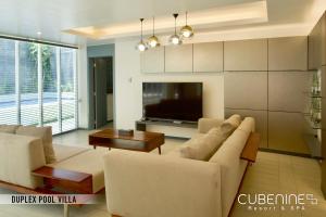 TV o dispositivi per l'intrattenimento presso Cube9 Resort & Spa 큐브9 리조트 & 스파