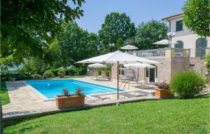 The swimming pool at or close to Beautiful Home In Castiglion Fiorentino