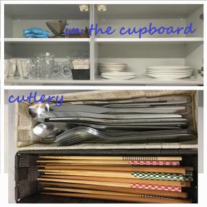 a drawer filled with plates and utensils at 板橋 RCアネックス Rc207 in Tokyo
