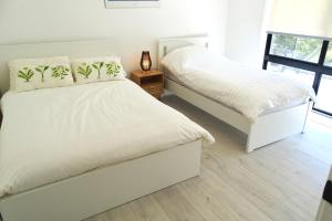 Katil atau katil-katil dalam bilik di Ocean View Beachfront