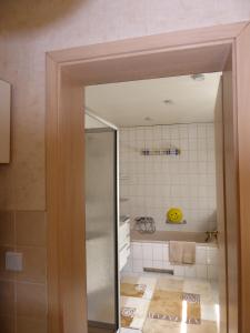 Koupelna v ubytování Ferienhaus Am Waldrand - "Nebra"