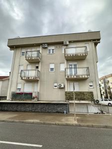 een gebouw aan de kant van een straat bij Selena apartment in Podgorica