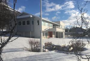 Villa top view Tromsø v zimě