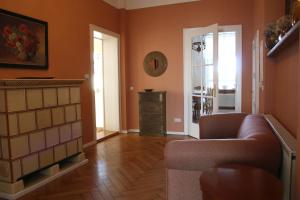 Posezení v ubytování Ferienwohnung am Brühl