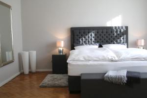 Postel nebo postele na pokoji v ubytování Ferienwohnung am Brühl