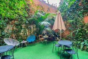 Zahrada ubytování Casa Barcelo Hostel Barcelona