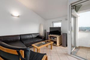 Televízia a/alebo spoločenská miestnosť v ubytovaní Apartment Branka - Monterol