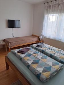 Postel nebo postele na pokoji v ubytování sara1