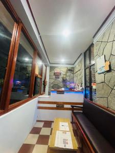 Posezení v ubytování Hotel Peace Ganga Inn