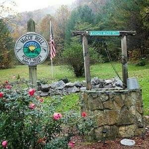 a sign for a garden with a sign for the moon ridge sign at Forest Hills ATV Resort in Forest Hills +3 photos