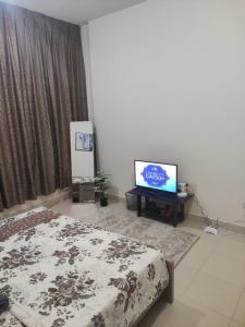 TV a/nebo společenská místnost v ubytování Tiamooz Room in shared Apartment