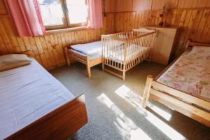 Postel nebo postele na pokoji v ubytování Chata pod Kyčerou Zuberec Orava