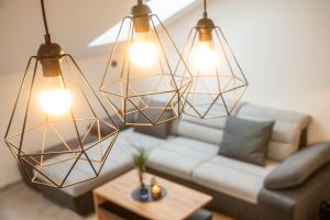 Lázeňské Apartmány的休息区