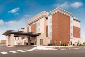 a rendering of the front of a hospital building at SpringHill Suites by Marriott Chicago Southeast/Munster, IN in Munster