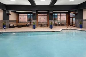 a large swimming pool in a hotel room at Pittsburgh Marriott North in Cranberry Township