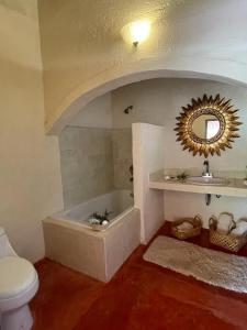Koupelna v ubytování Paraje Real Malinalco