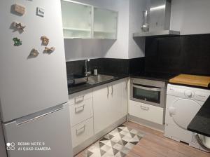 Kuchyň nebo kuchyňský kout v ubytování Apartamento playa