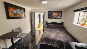 Postel nebo postele na pokoji v ubytování Hospedaje campestre los pinos