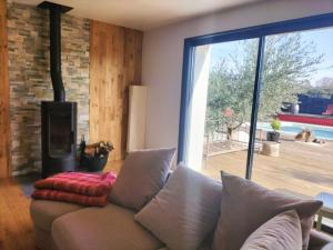 Część wypoczynkowa w obiekcie Villa Moderne * Piscine privée 5x10 * Climatisation * Camargue