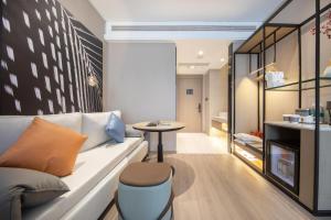 Χώρος καθιστικού στο Atour S Hotel Tianjin Binjiang Road Hanglung Plaza