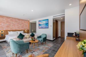 Posezení v ubytování Petro House Vung Tau - Block A