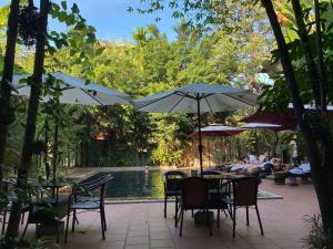 Zahrada ubytování Angkor Tiger Resort