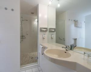Koupelna v ubytování Hotel Meerane