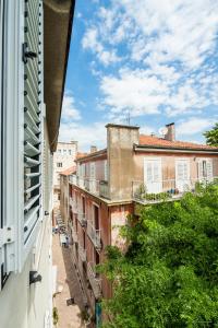 a view of an alley from a building at Aldo Apartments Center in Zadar