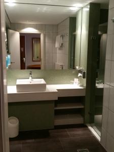 Koupelna v ubytování Hotel Meerane