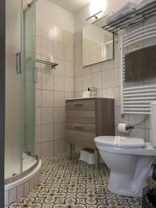 Koupelna v ubytování Horský Hotel Dobrá Chata