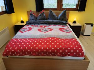Letto o letti in una camera di Studio mit traumhafter Aussicht