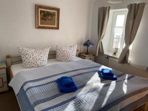 Postel nebo postele na pokoji v ubytování Mein Haus