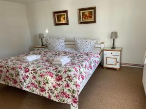 Postel nebo postele na pokoji v ubytování Mein Haus