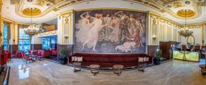 Posezení v ubytování Hotel Moskva