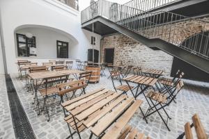 Balkón nebo terasa v ubytování Ruttner Ház