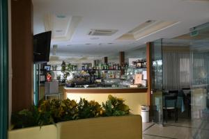 The lounge or bar area at Hotel Ariston
