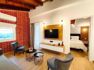 Ένα ή περισσότερα κρεβάτια σε δωμάτιο στο Centro Urban Suites +46 φωτογραφίες