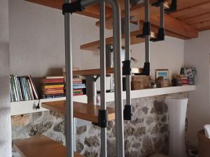 a group of lights on a shelf in a room at Studio apartman Tomi - seaview in Vis