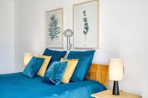 Posteľ alebo postele v izbe v ubytovaní Villa avec piscine privée - Golf de St Tropez