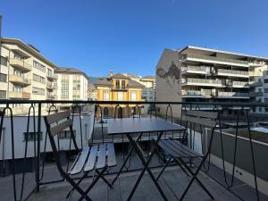 Balkón nebo terasa v ubytování Sion Central Station proche toutes commodites