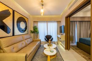 Istumisnurk majutusasutuses Brickell Apart Hotel