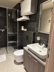 Koupelna v ubytování Hotel Skadarlija NB